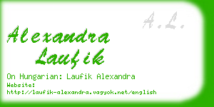 alexandra laufik business card